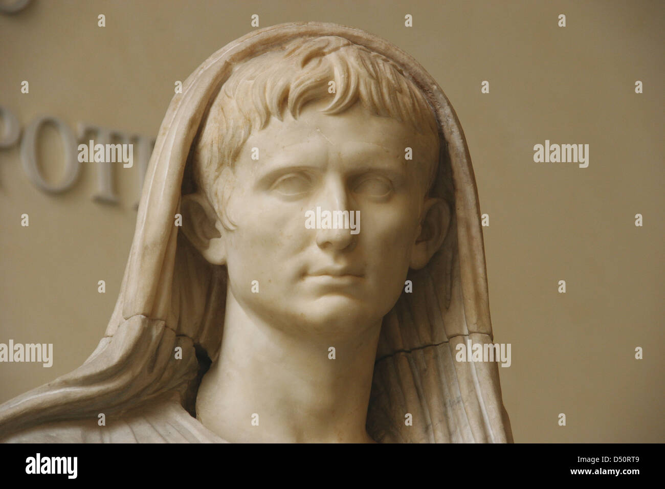 Augustus ( 63 BC – 14 AD). First Roman Emperor. Statue Via Labicana ...