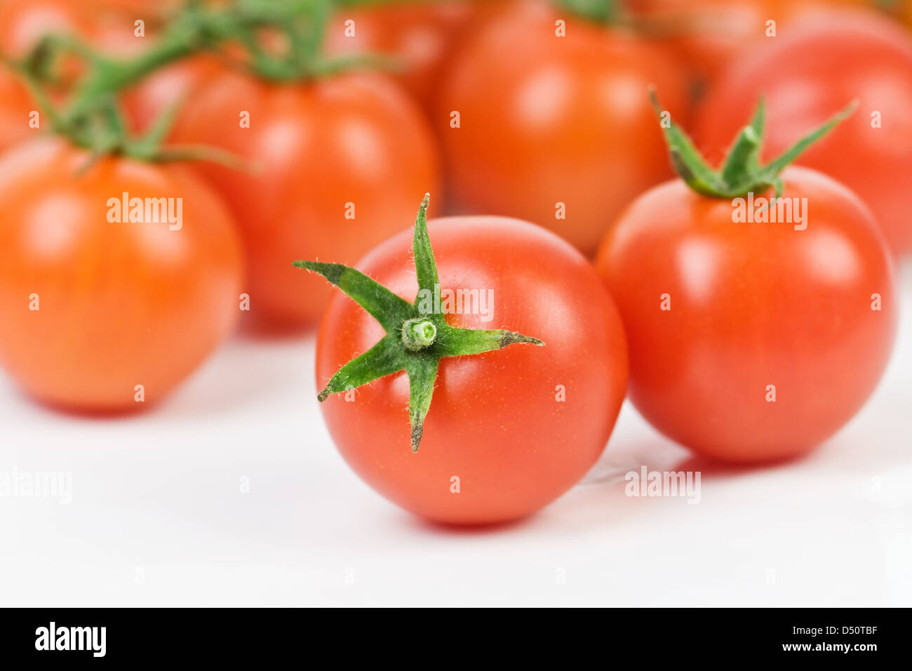 fresh tomato cherry closeup Stock Photo