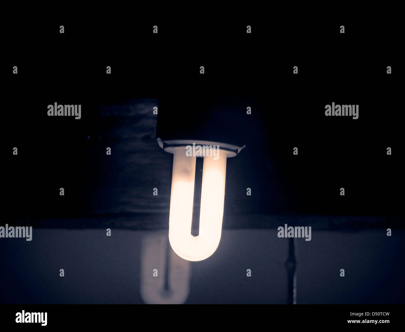 Compact fluorescent lamp Stock Photo Alamy