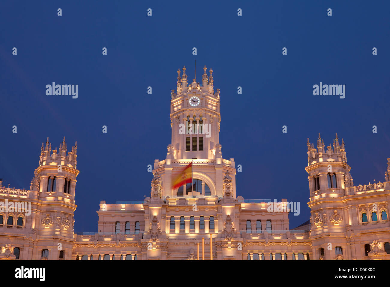 Cibeles Palace, Madrid, Spain Stock Photo