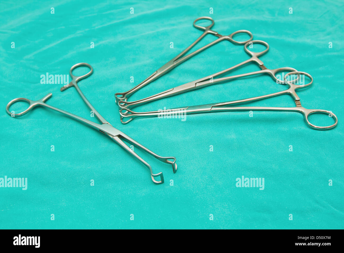 surgery instrument,Babcock Forceps on operation room Stock Photo Alamy