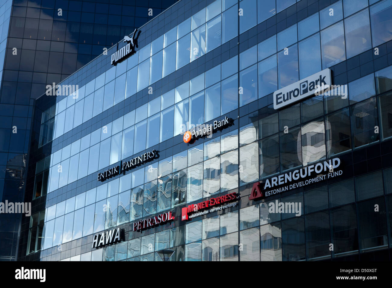 Tallinn, Estonia, outdoor advertising at the Viru Centre shopping mall