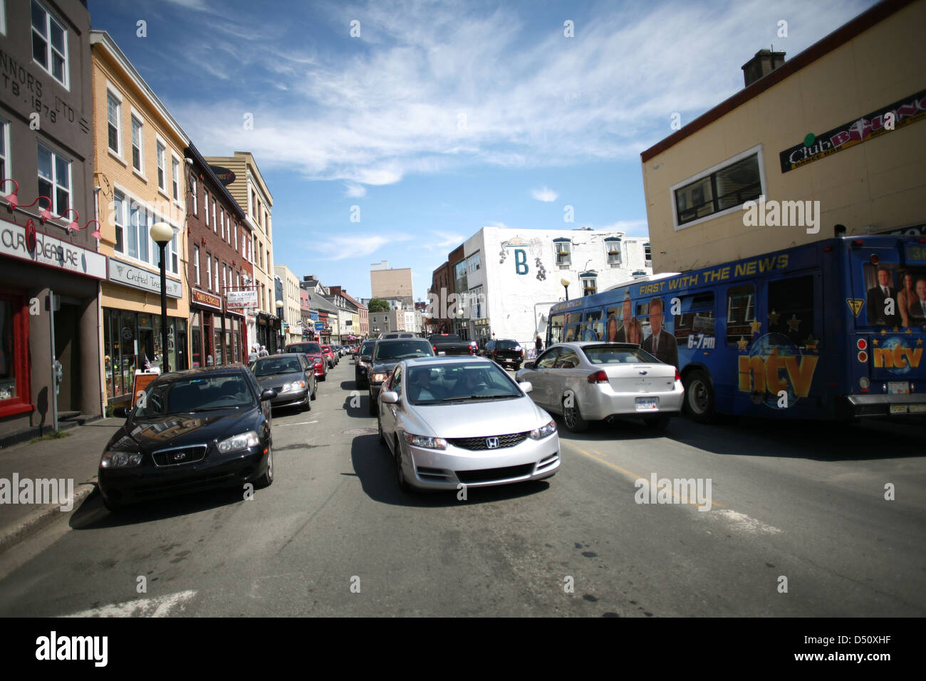 Water Street in St John's Newfoundland. The Canadian Press Images/Lee