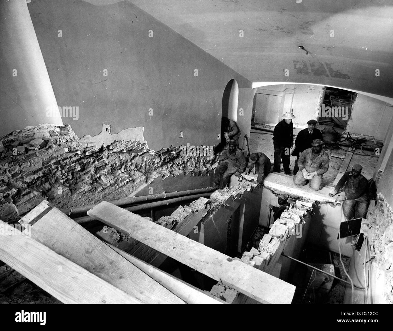 White House Main Stairway, 02/23/1950 Stock Photo