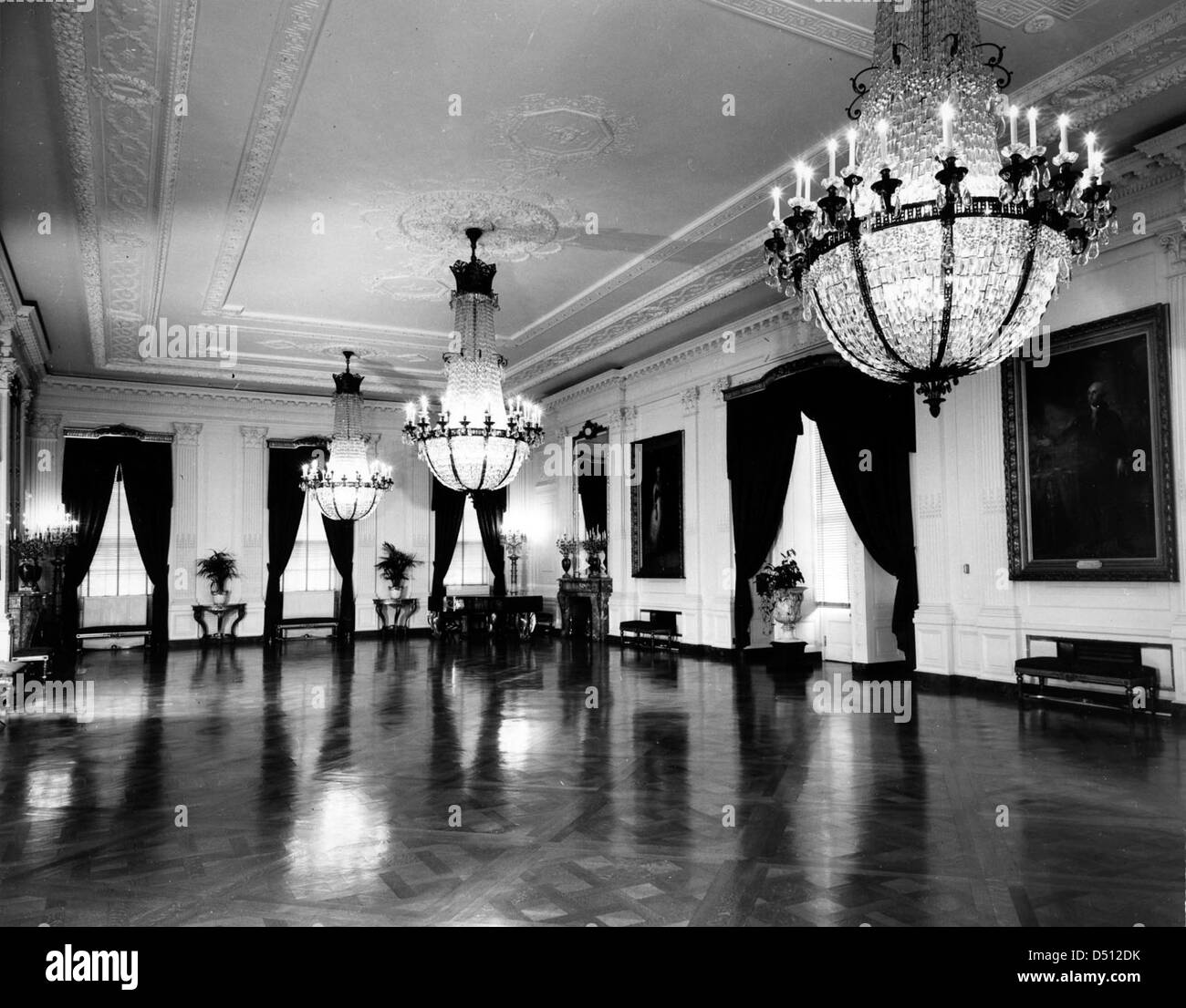White house seen washington Black and White Stock Photos Images Alamy