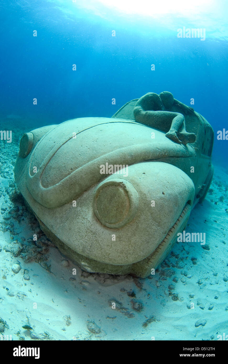 Underwater museum in Cancun, Mexico Stock Photo