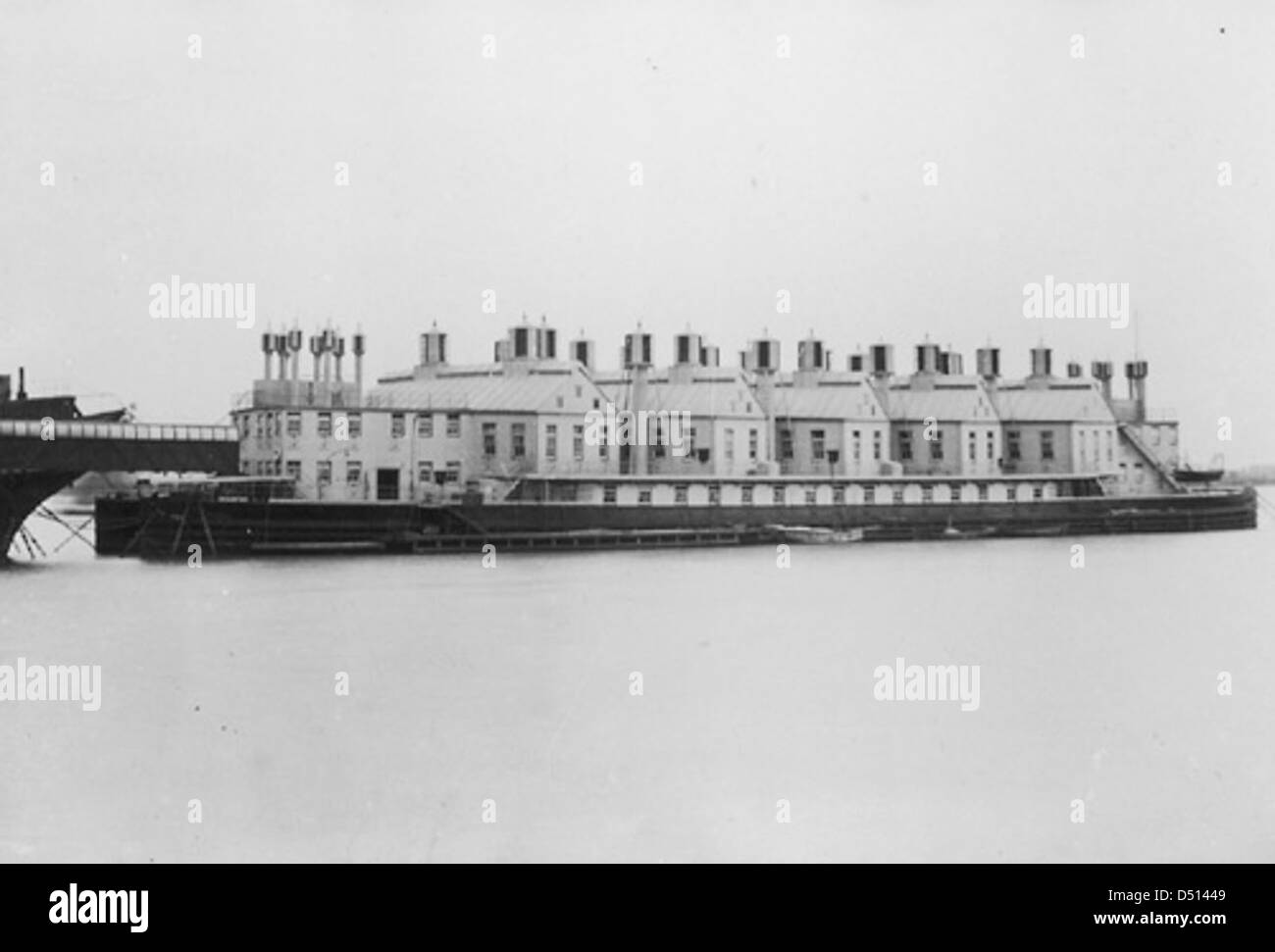 The 'Castalia' hospital ship Stock Photo