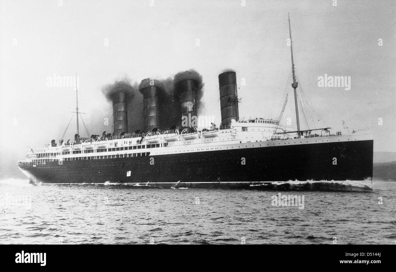 The 'Lusitania' Stock Photo