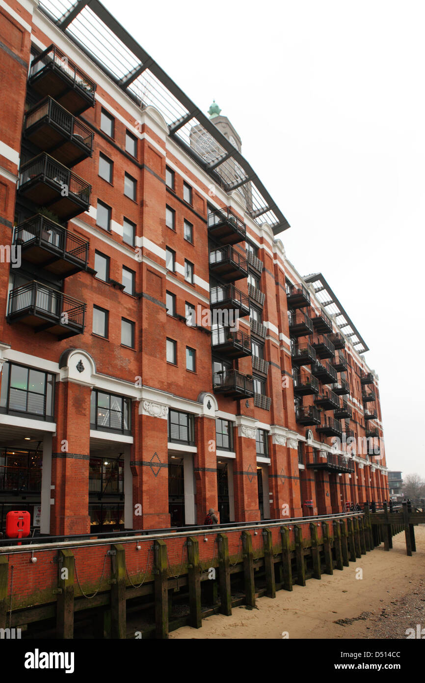 Oxo Tower Wharf which houses design, arts and crafts shops in London