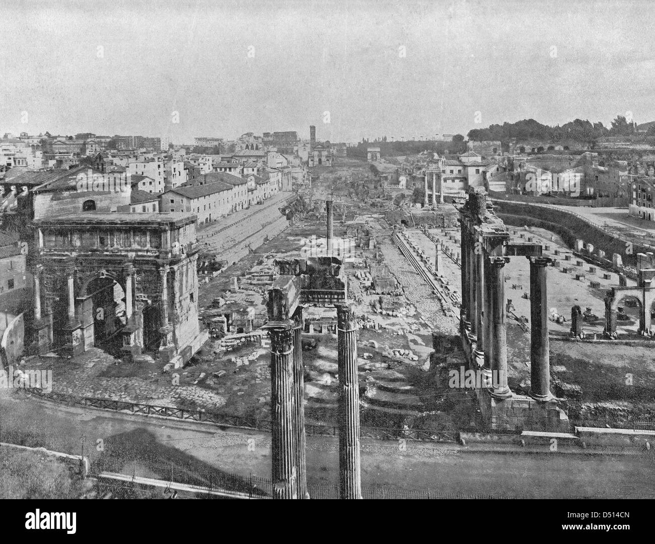 The Forum Rome, Italy 1890 Stock Photo - Alamy
