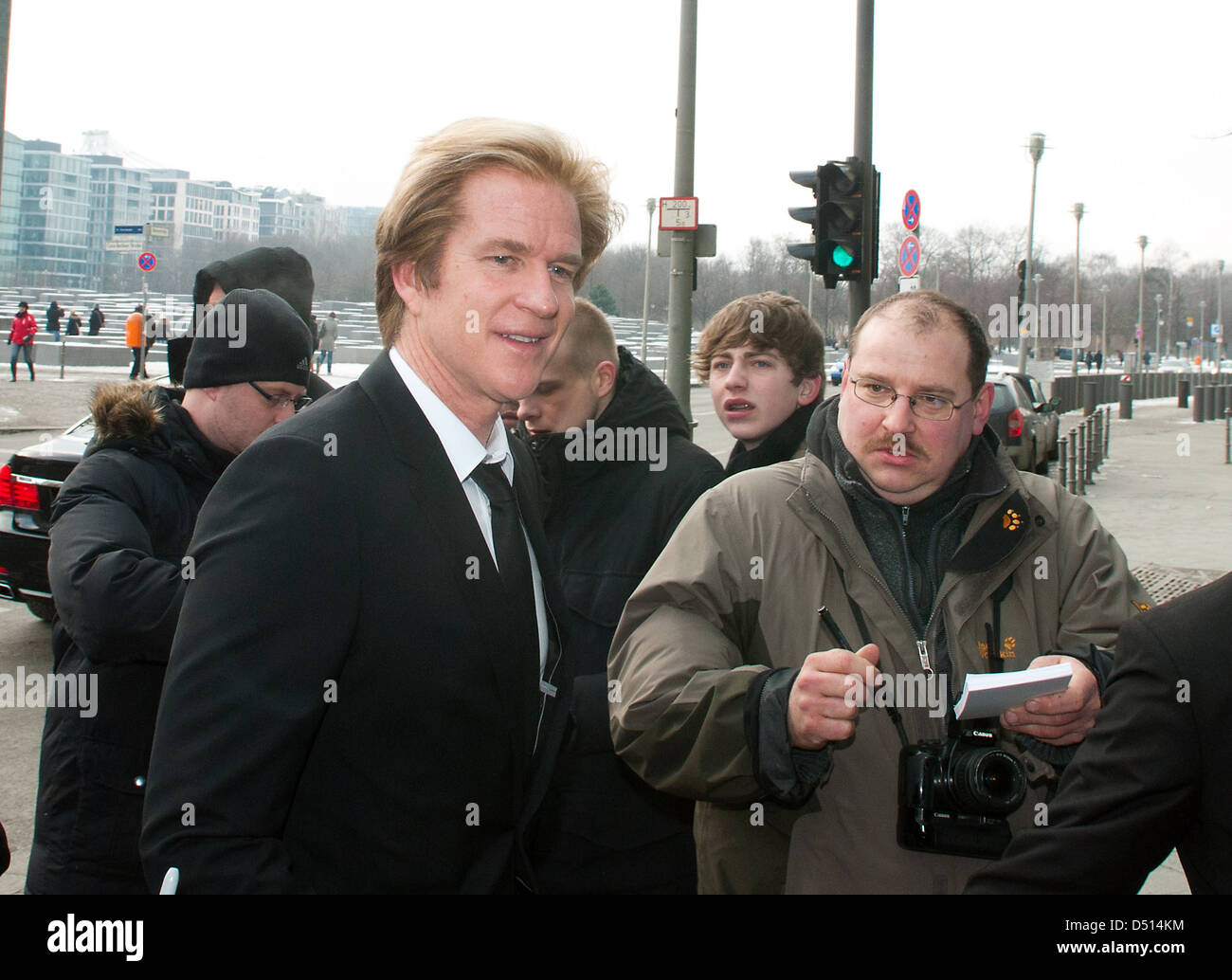 Matthew Modine arriving at China Club in Mitte. Berlin, Germany - 11.02 ...