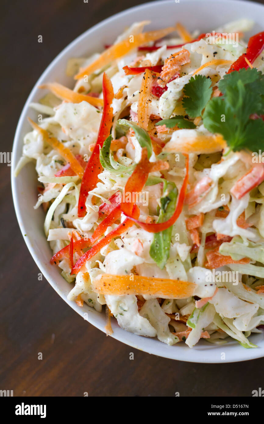 Cilantro Lime Cole Slaw Stock Photo
