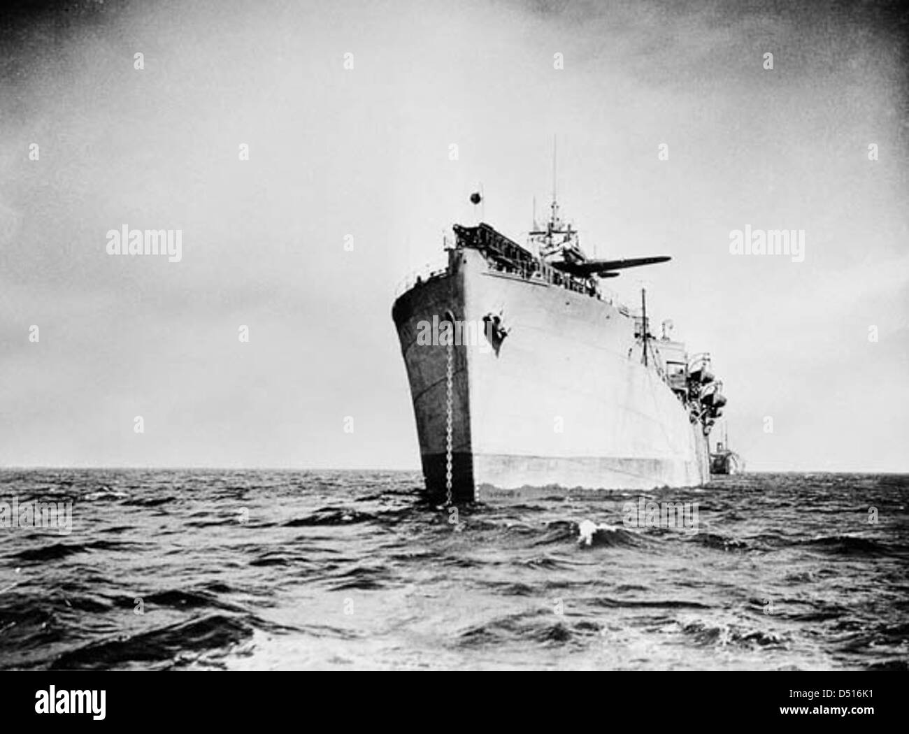 The catapult-armed merchant (CAM) ship Empire Tide Stock Photo