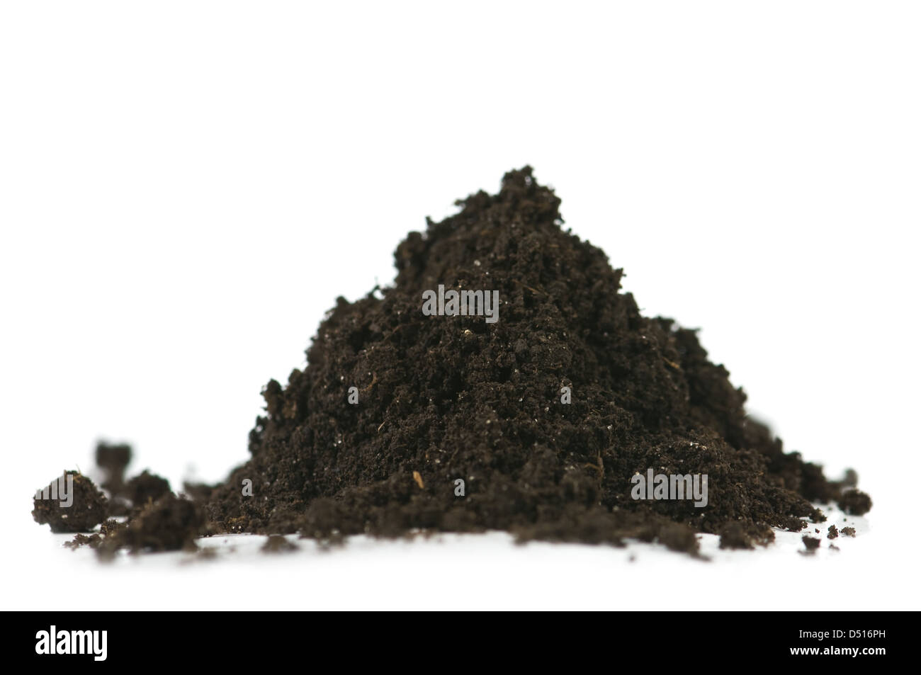 soil heap isolated on white Stock Photo