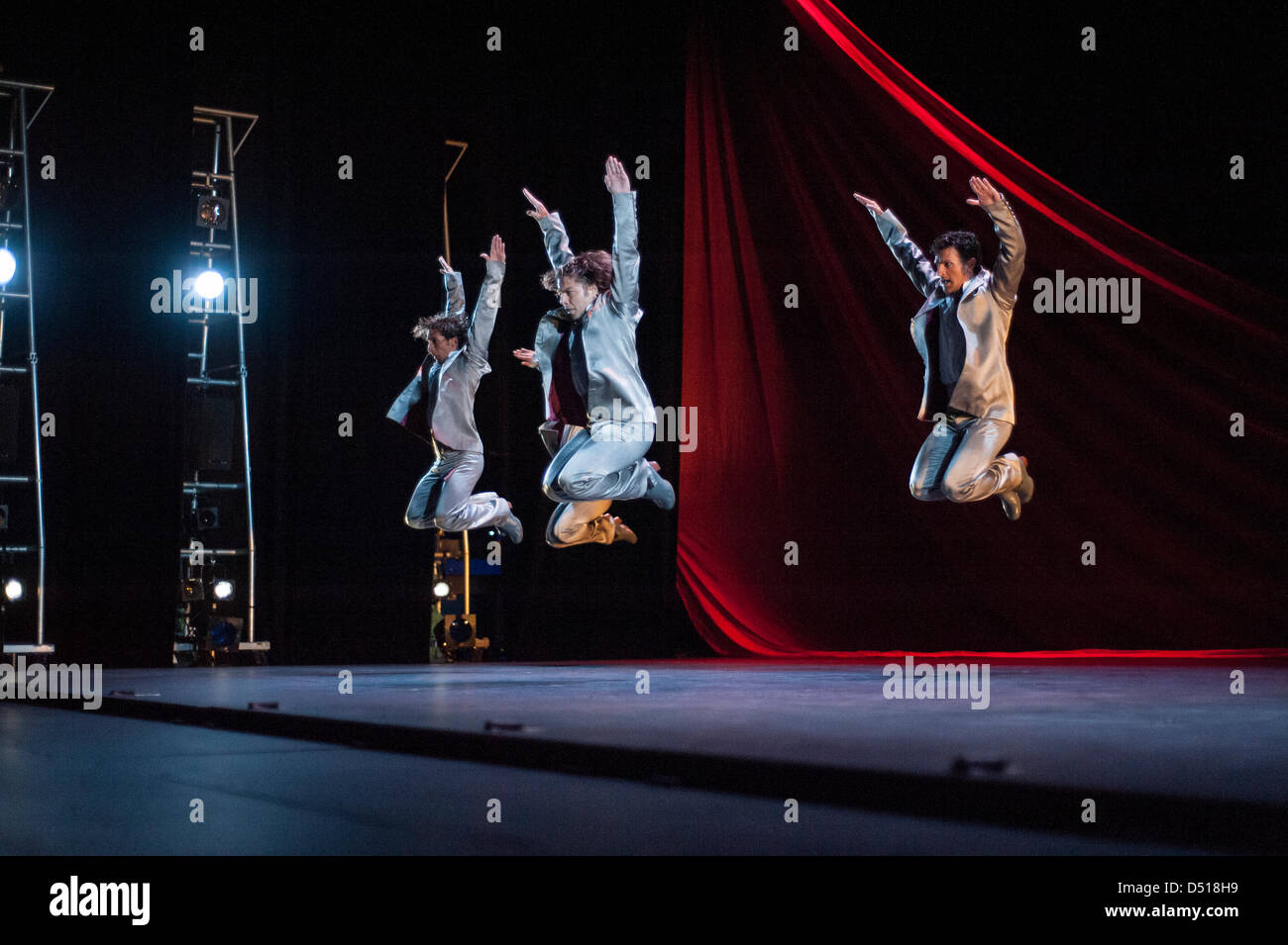 London, UK. 21st March 2013. Bulerias danced as part of Metaforo, Ballet Flamenco de Andalucia, Sadler's Wells Flamenco Festival. London 2013. UK. Credit: CaroleEdrich/Alamy Live News Stock Photo