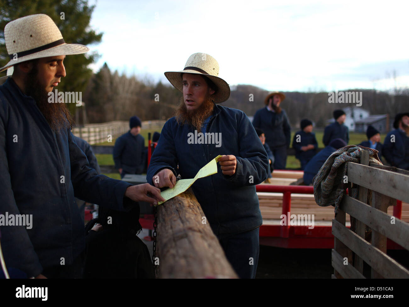 Dec 05, 2012 Bergholz, Ohio, U.S. (L) Jonny Yoder looks over