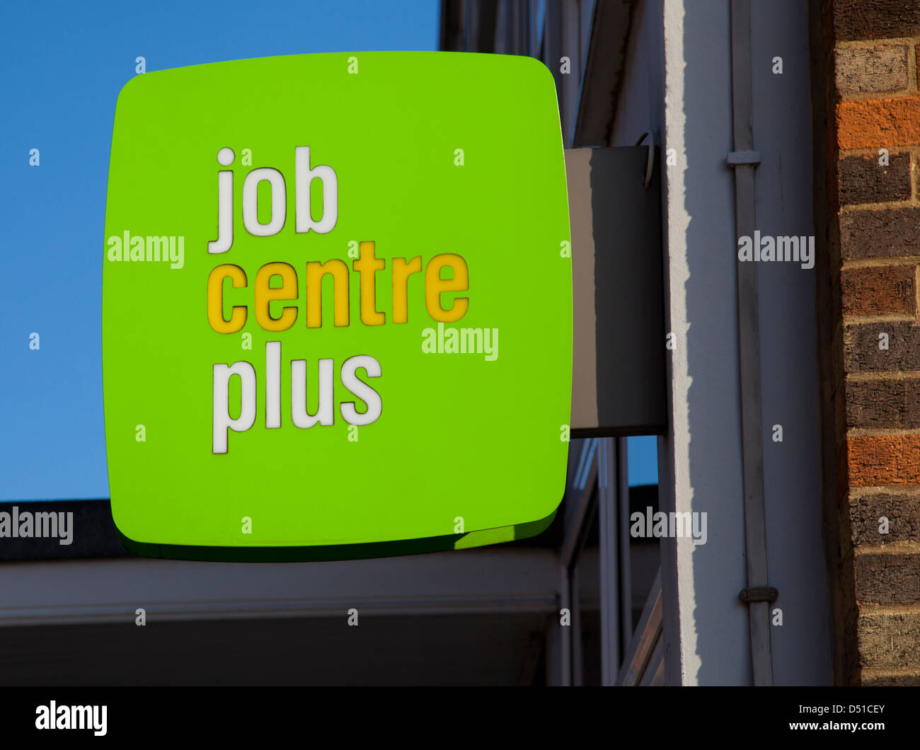 Job centre plus sign Stock Photo