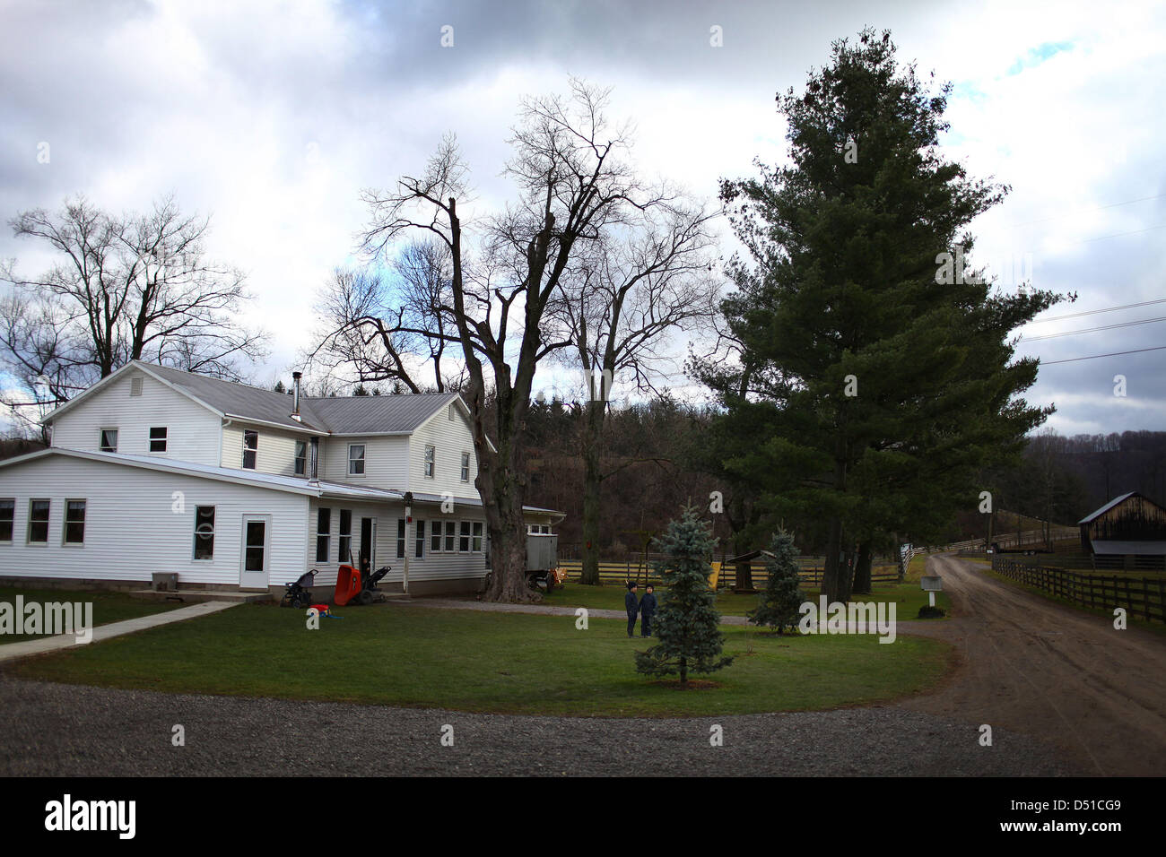Dec 05, 2012 Bergholz, Ohio, U.S. The Mullet farmhouse outside