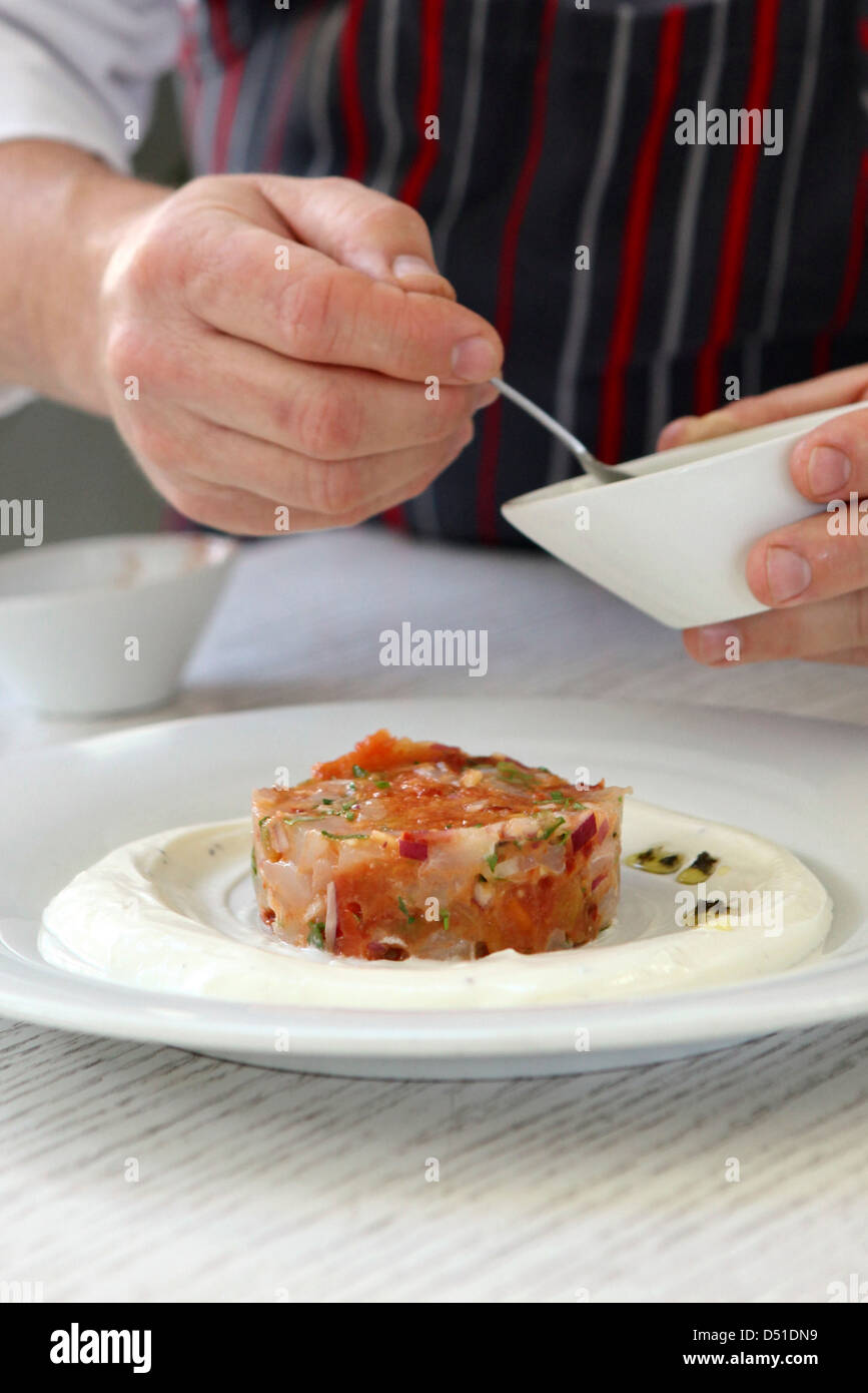 Ceviche, Raw Fish appetizer Stock Photo Alamy