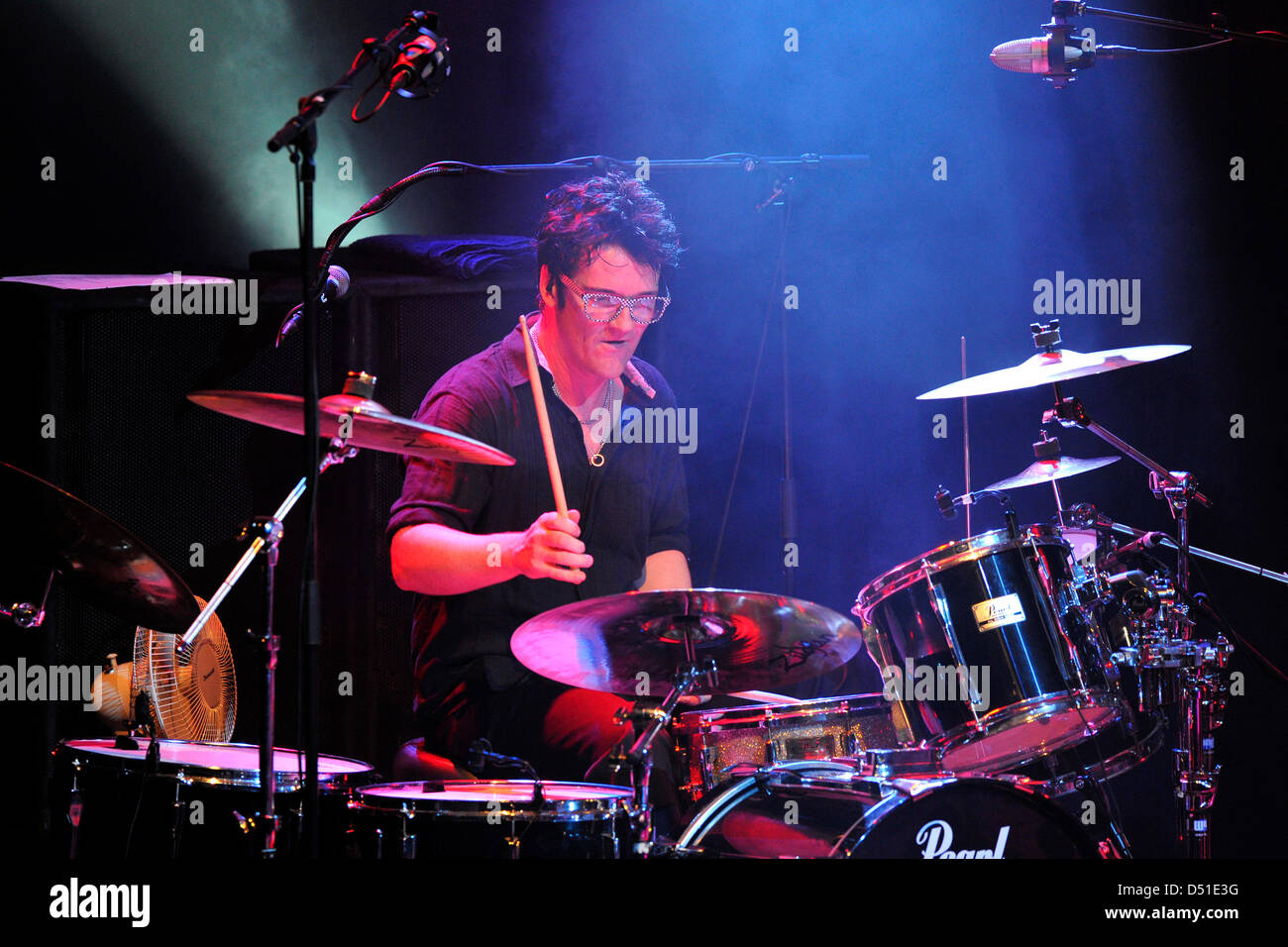 Drummer Danny Thompson, pictured during a concert of the Alan Parsons Live Project in Eindhoven, The Netherlands, 01 December 2010.  Foto: Revierfoto Stock Photo