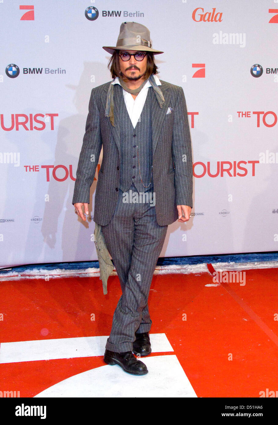 US actor Johnny Depp attends the German premiere of the movie 'The