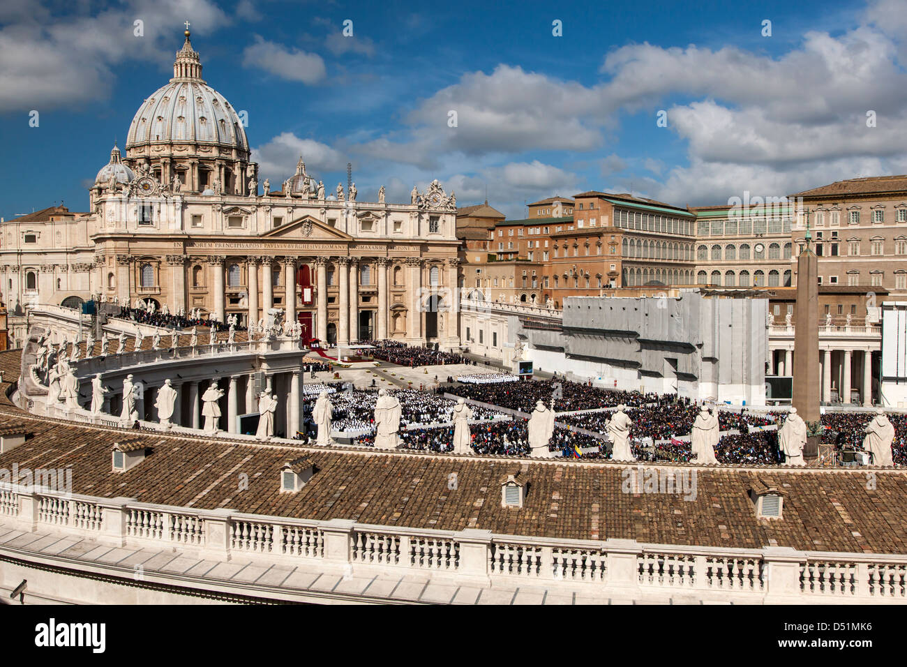 Italy Vatican city Rome Pope Francis Inauguration Stock Photo