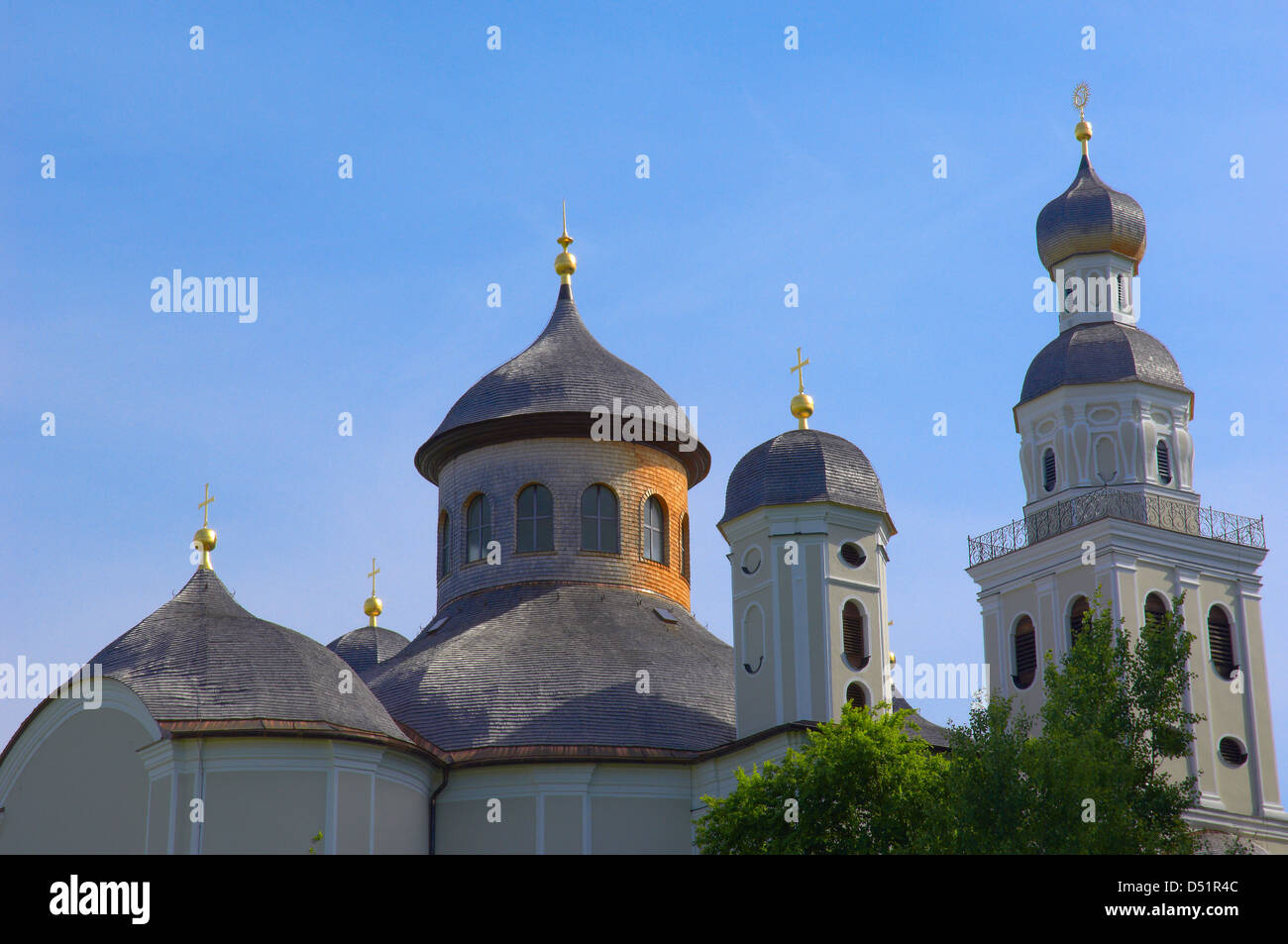 Sielenbach, Maria Birnbaum Church, Gothic Style Pilgrimage Church, Swabia, Bavaria, Germany, Europe Stock Photo
