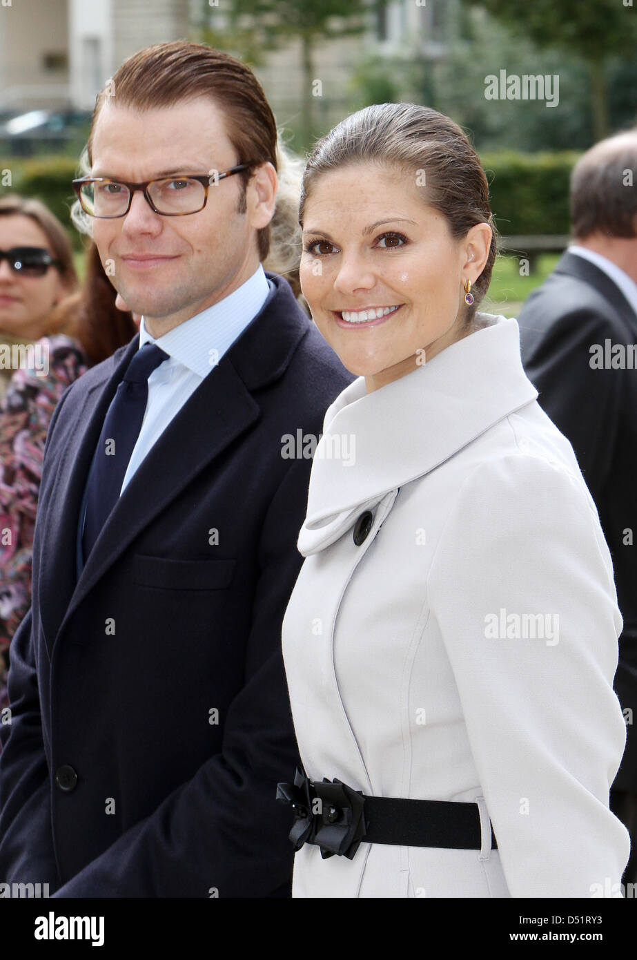 Crown Princess Victoria of Sweden and Prince Daniel Westling, Duke of Vastergotland, visit the "Chateau de la Grange" near Paris, France, 27 September 2010. The couple is staying in France for an official four-days visit. Photo: Patrick van Katwijk Stock Photo
