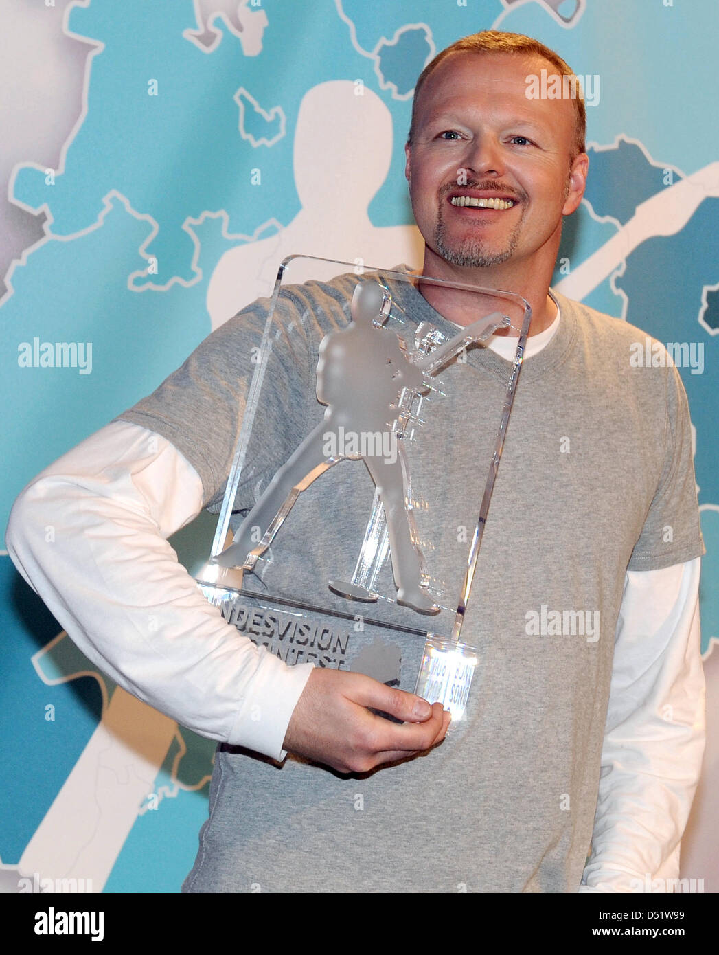 German TV host and producer Stefan Raab poses during a press conference