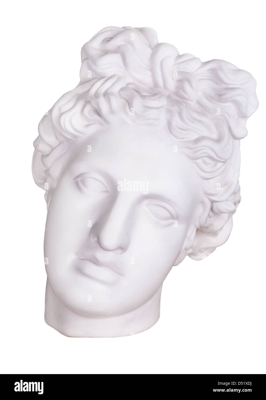 Plaster mask of Apollon Stock Photo
