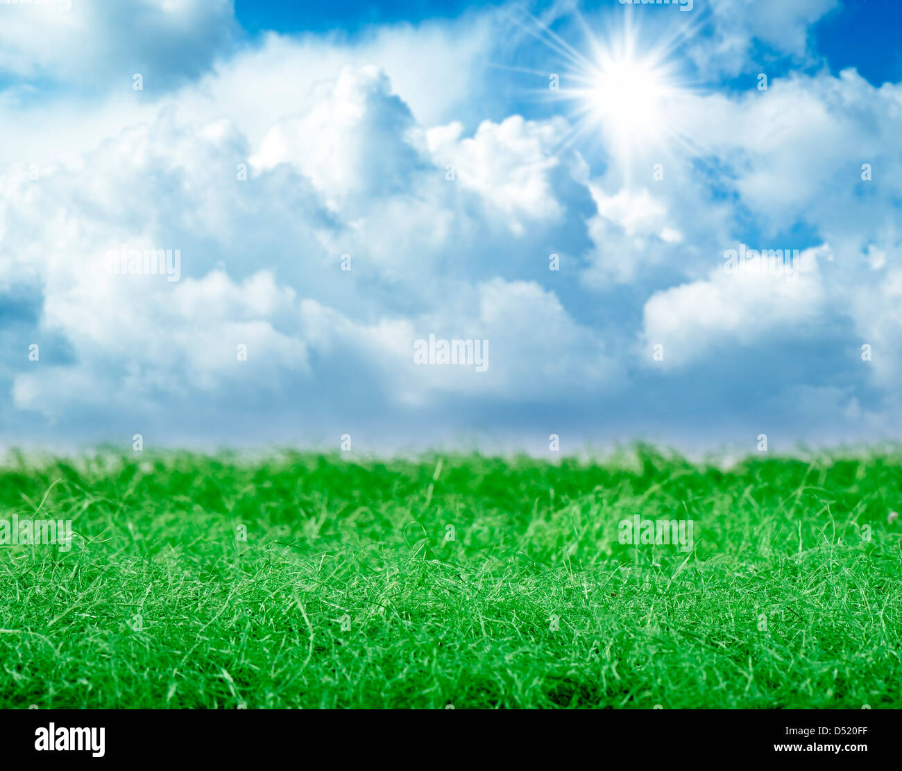 Blue sky green grass hi-res stock photography and images - Alamy
