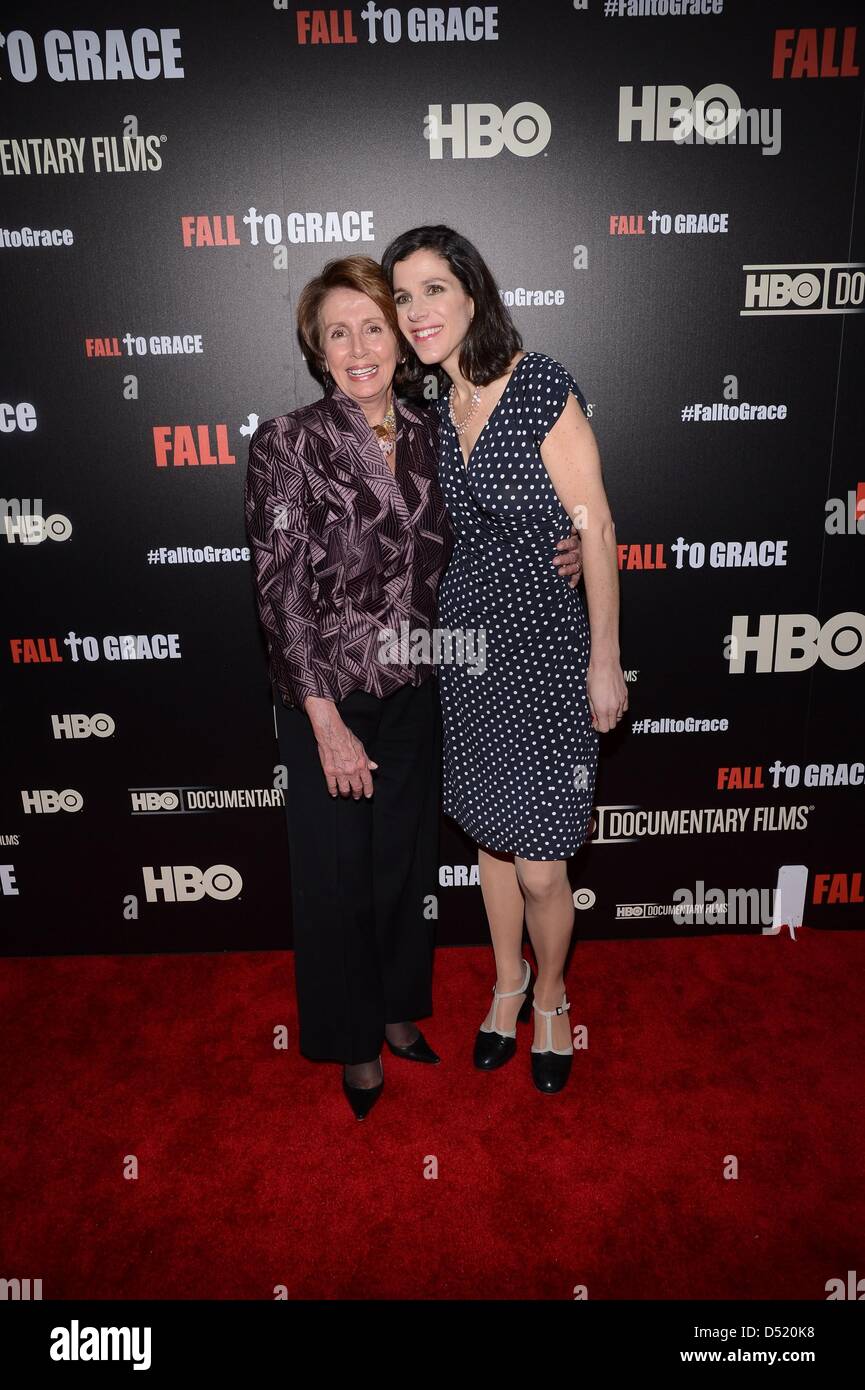 New York, Usa. 21st March 2013. Nancy Pelosi ,alexandra Pelosi At 