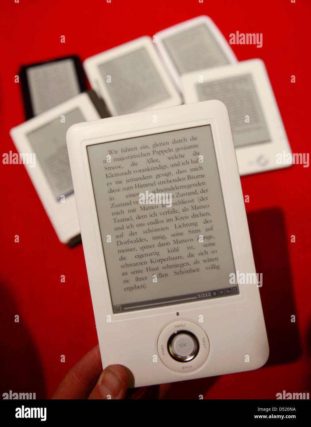 A selection of eReaders at the Book Fair in Frankfurt Main, Germany, 06