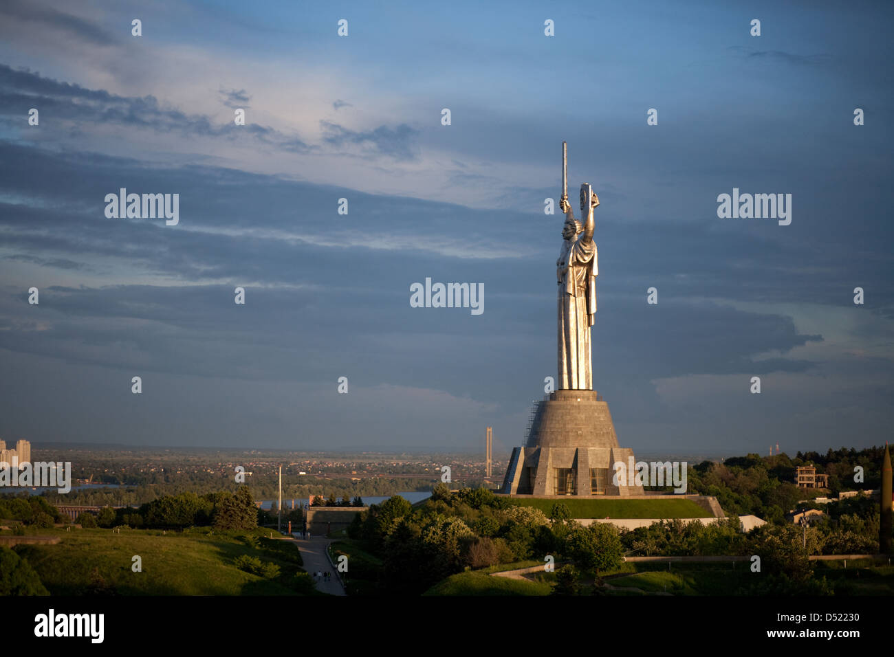 Monumental statue of the 'Mother Motherland' in Kiev Stock Photo