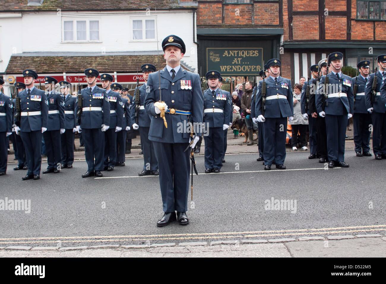 Wendover, UK. 22nd March 2013. RAF Halton Freedom of the Vale Parade