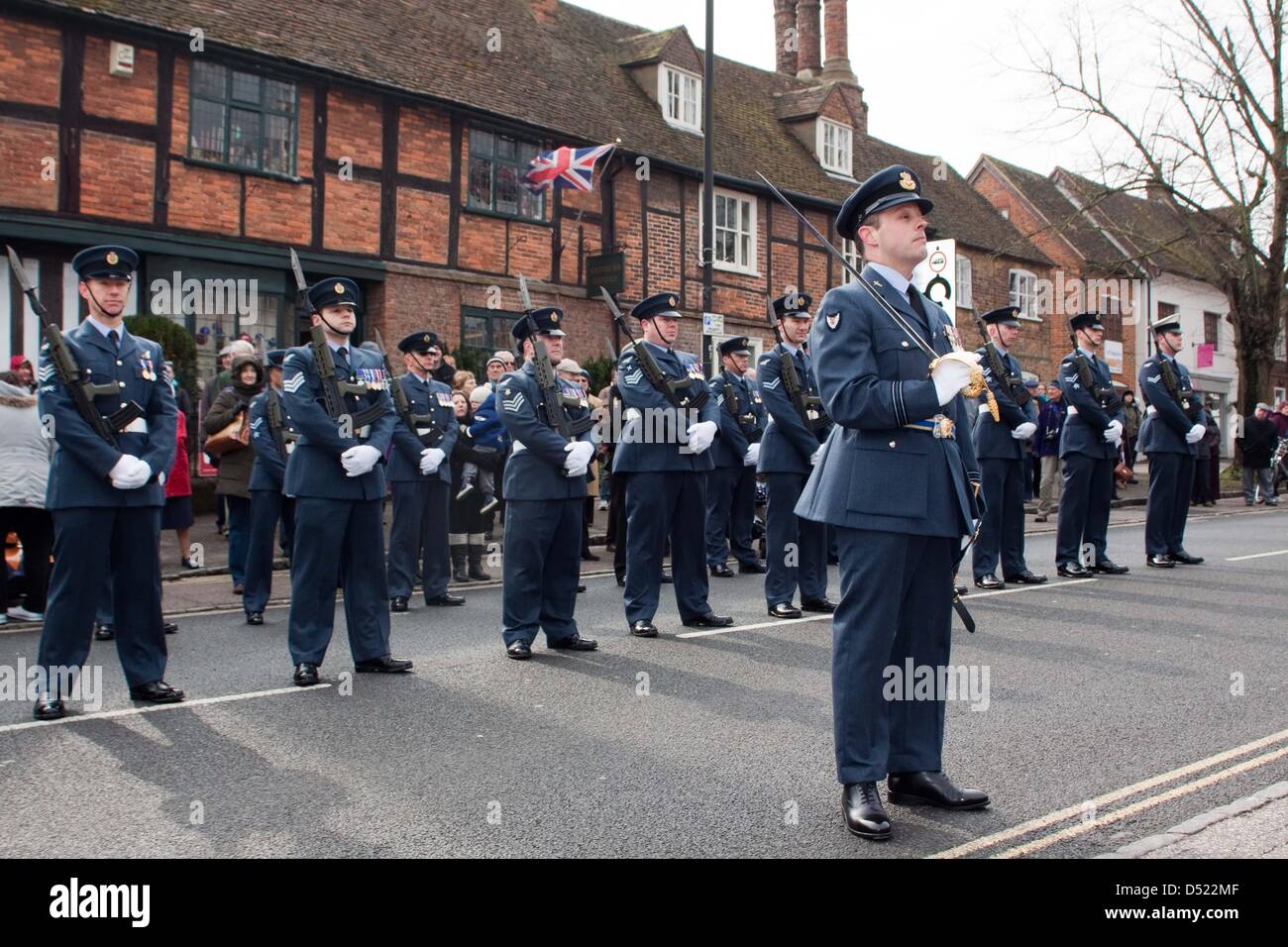 Wendover, UK. 22nd March 2013. RAF Halton Freedom of the Vale Parade