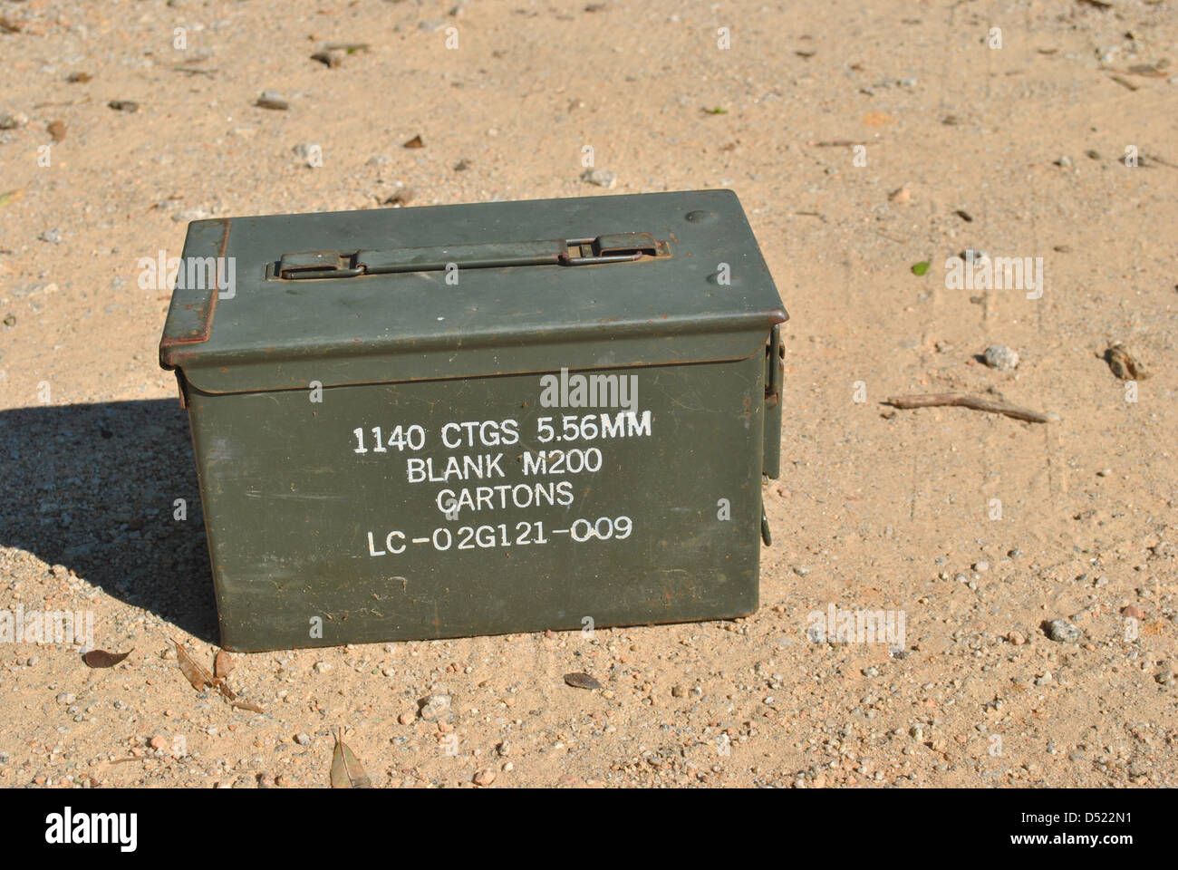 army  ammo  box Stock Photo