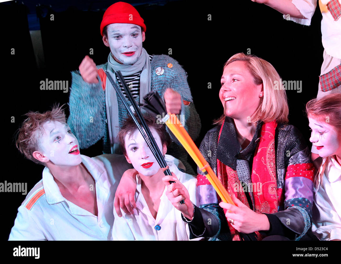 Bettina Wulff, wife of German President Christian Wulff, visits the