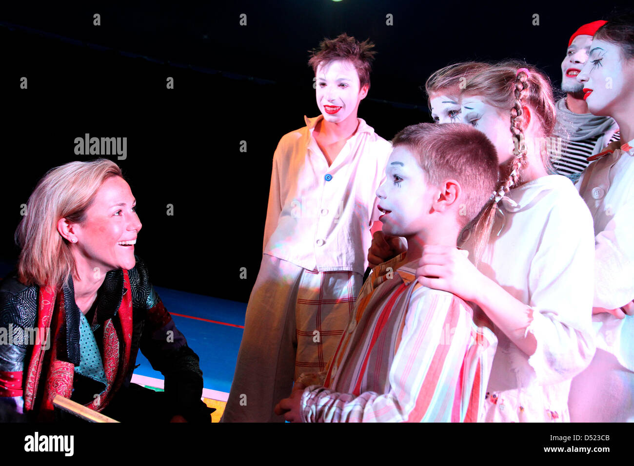 Bettina Wulff, wife of German President Christian Wulff, visits the