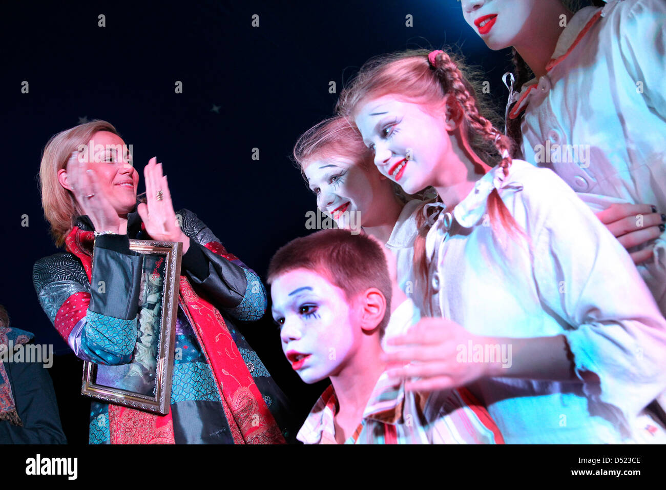 Bettina Wulff, wife of German President Christian Wulff, visits the