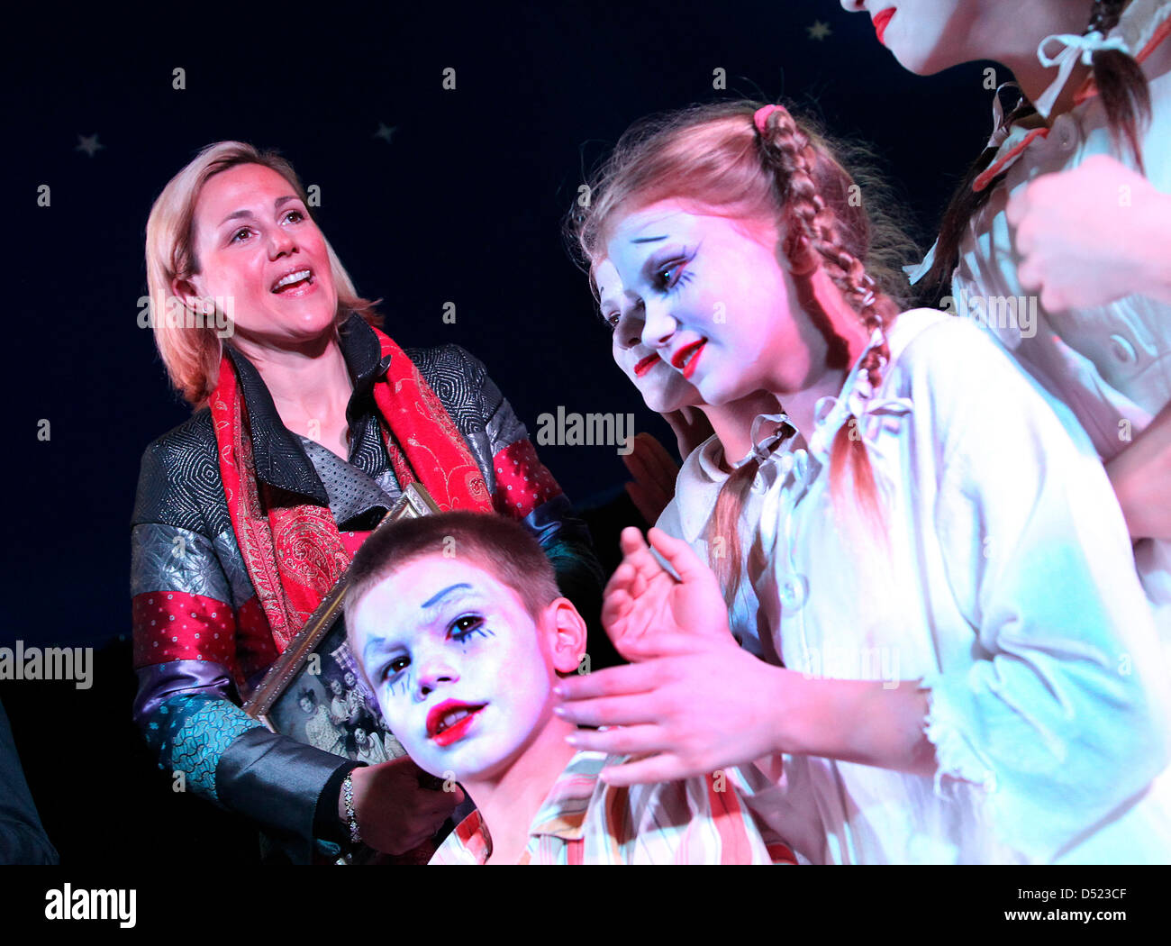 Bettina Wulff, wife of German President Christian Wulff, visits the