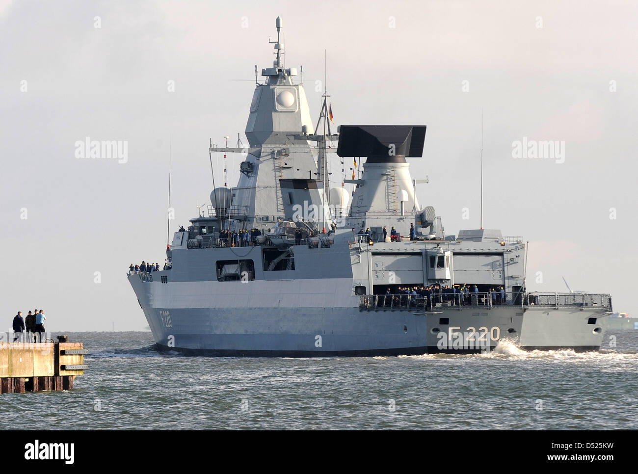 German Navy frigate 'Hamburg' leaves Wilhelmshaven, Germany, 19 October