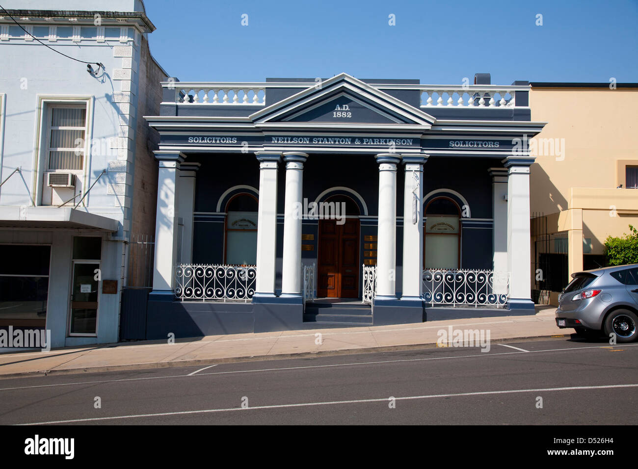 Local solicitors office housed in a historical building on Mary Street Gympie Queensland Australia Stock Photo