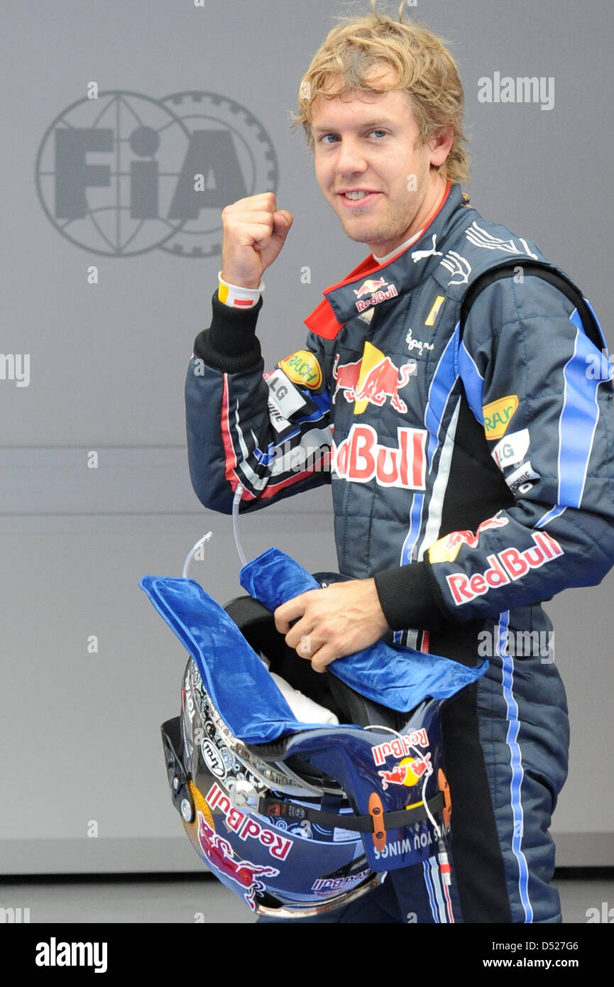 Seb Vettel 2010 Sebastian vettel 2010 pole hi-res stock photography and images - Alamy