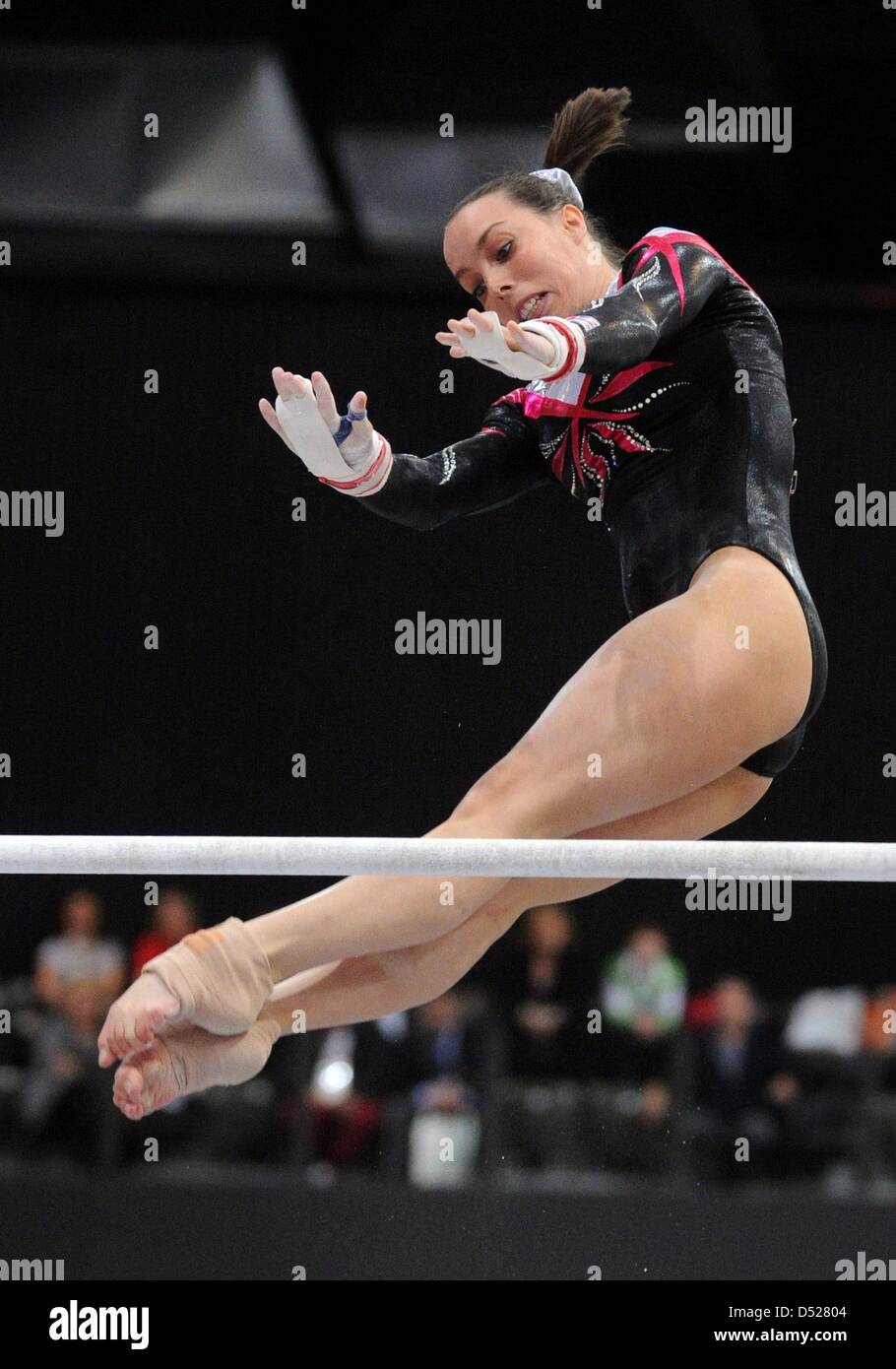 Elizabeth Tweddle from Great Britain performs during the uneven bars