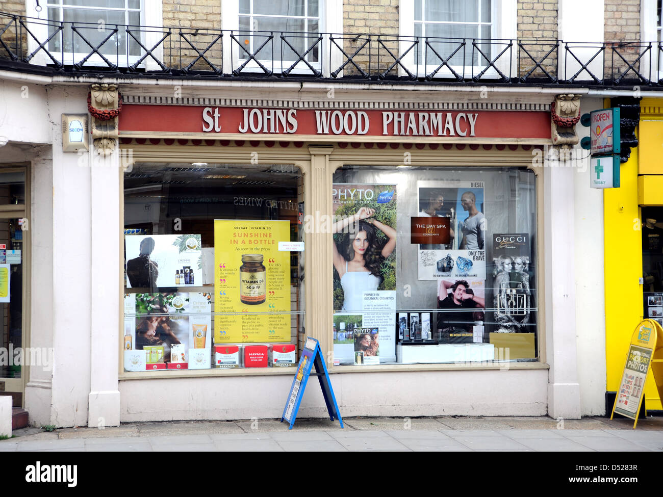 St John's Wood Pharmacy or chemist London NW8 Stock Photo