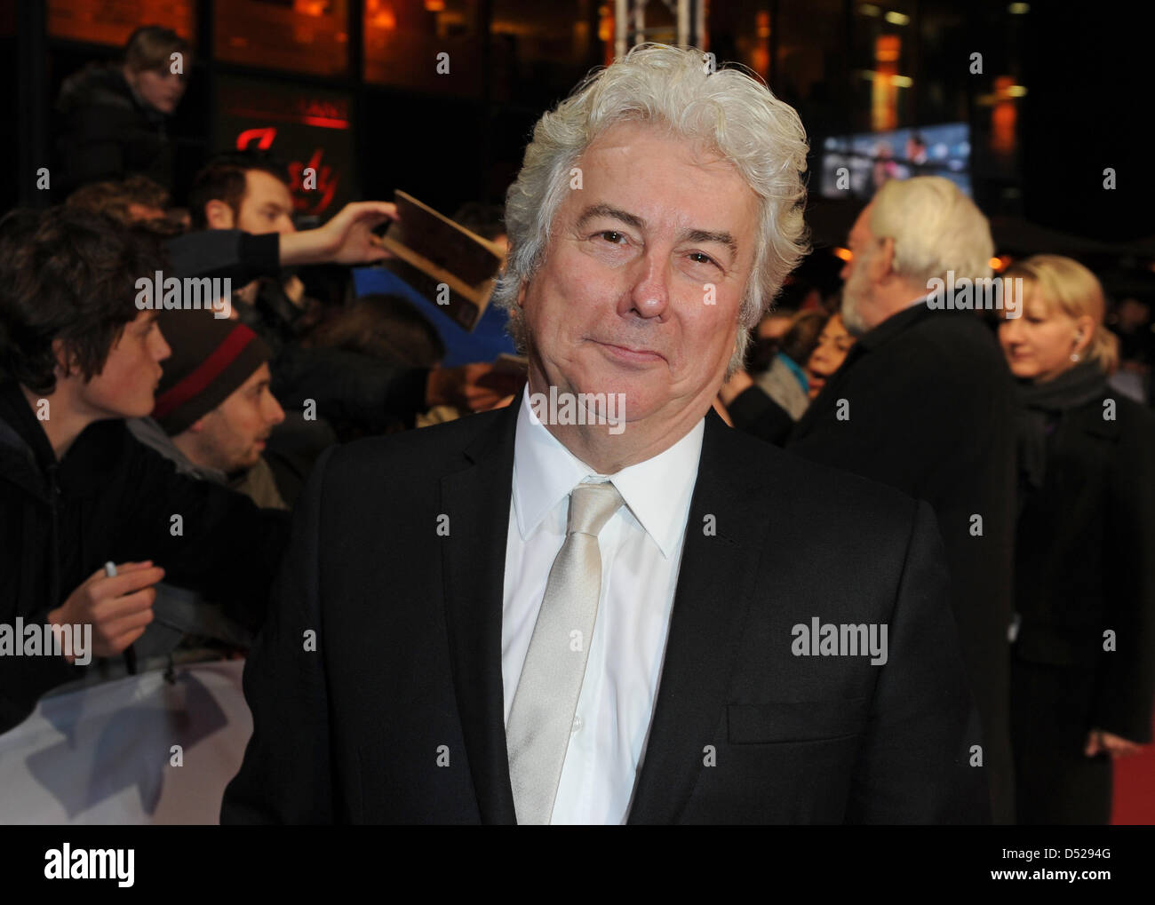 Writer Ken Follett signs attends the premiere of 'The Pillars of the