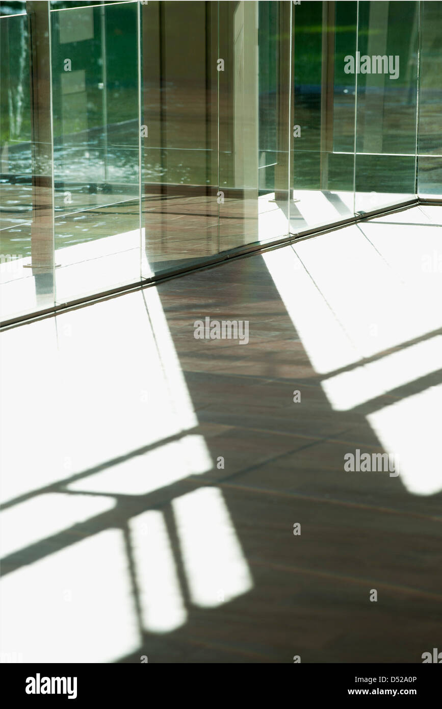 Shadow on lobby floor Stock Photo