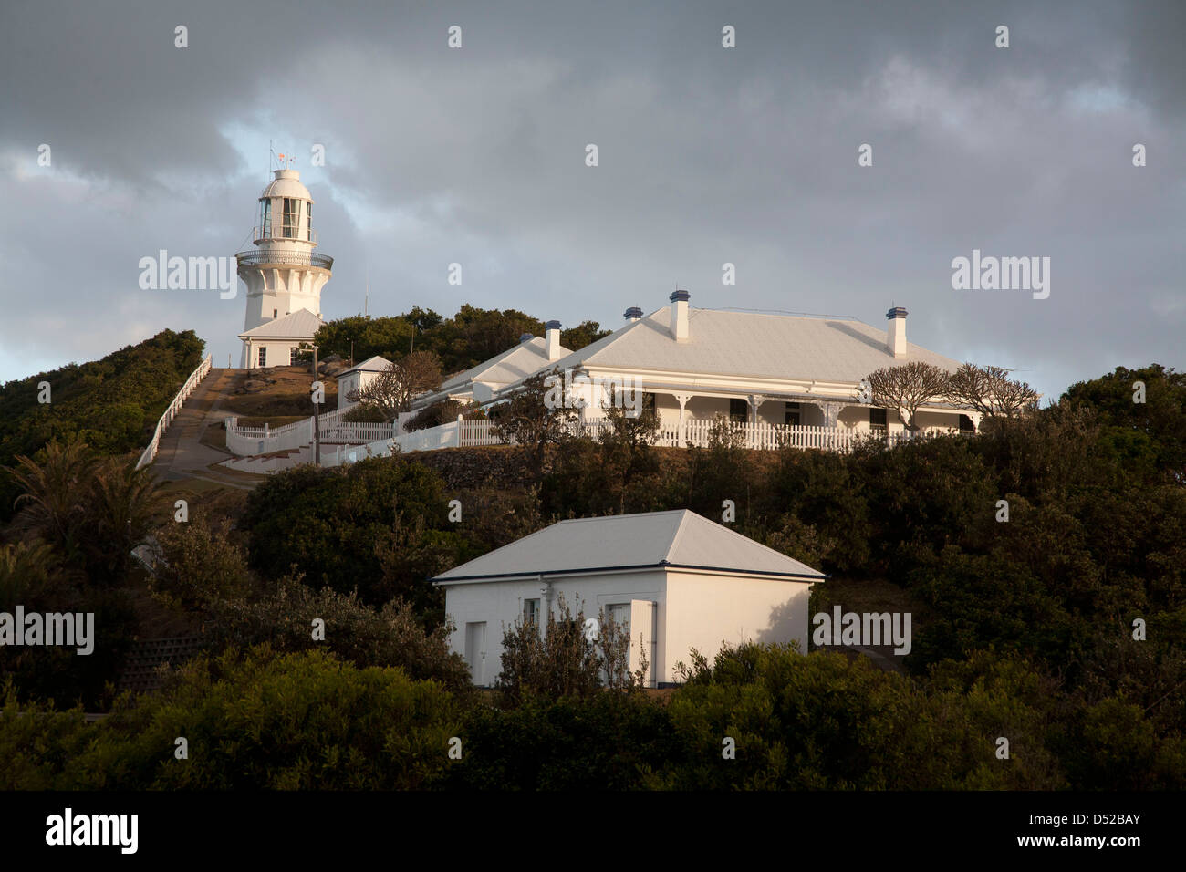 Smoky Cape Lighthouse and lighthouse keepers cottages , South West ...