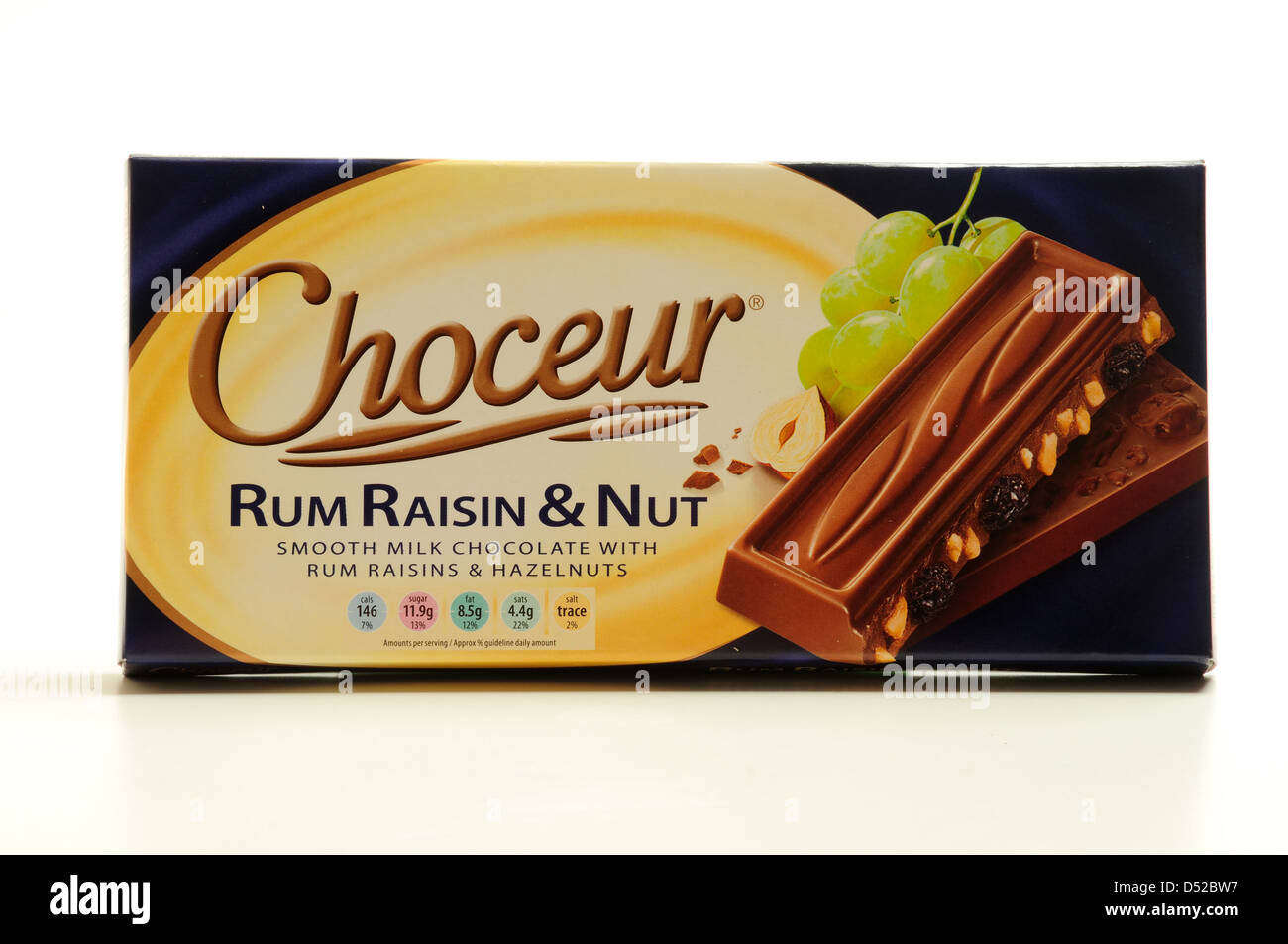 Choceur ,Chocolate Bar Rum and Raisin Nut Stock Photo Alamy